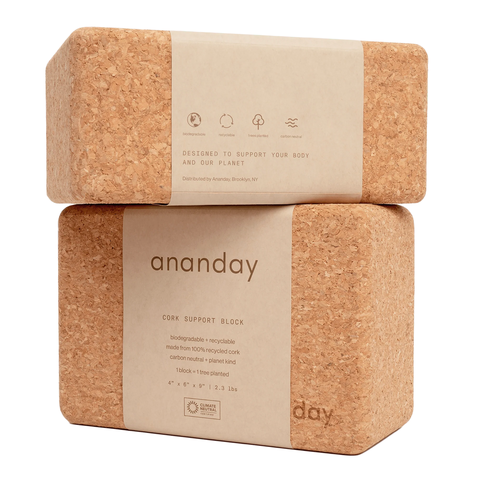Cork Yoga Block Set