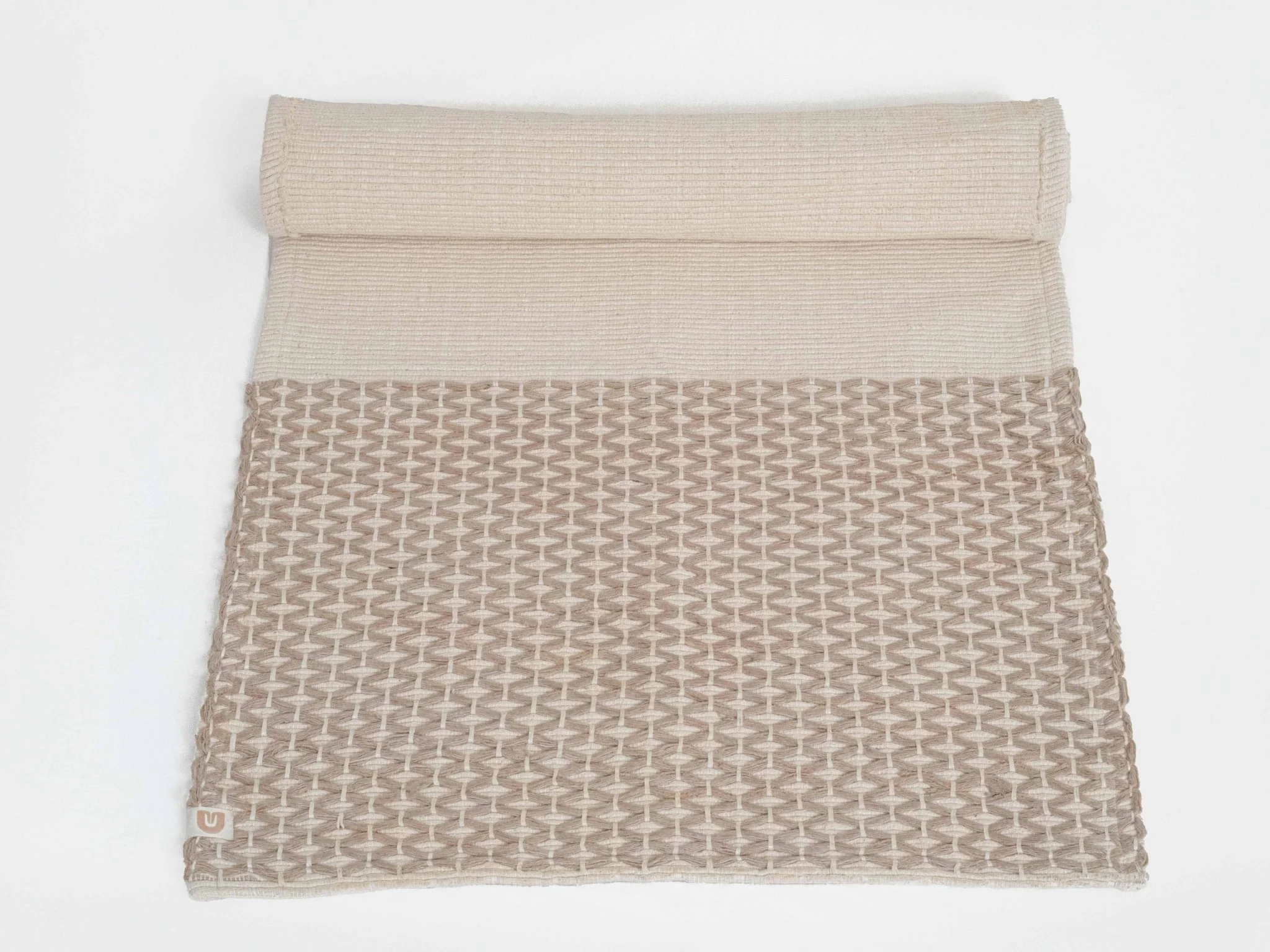 Diamond Yoga Mat - Clay & Cream 7mm - Image 5
