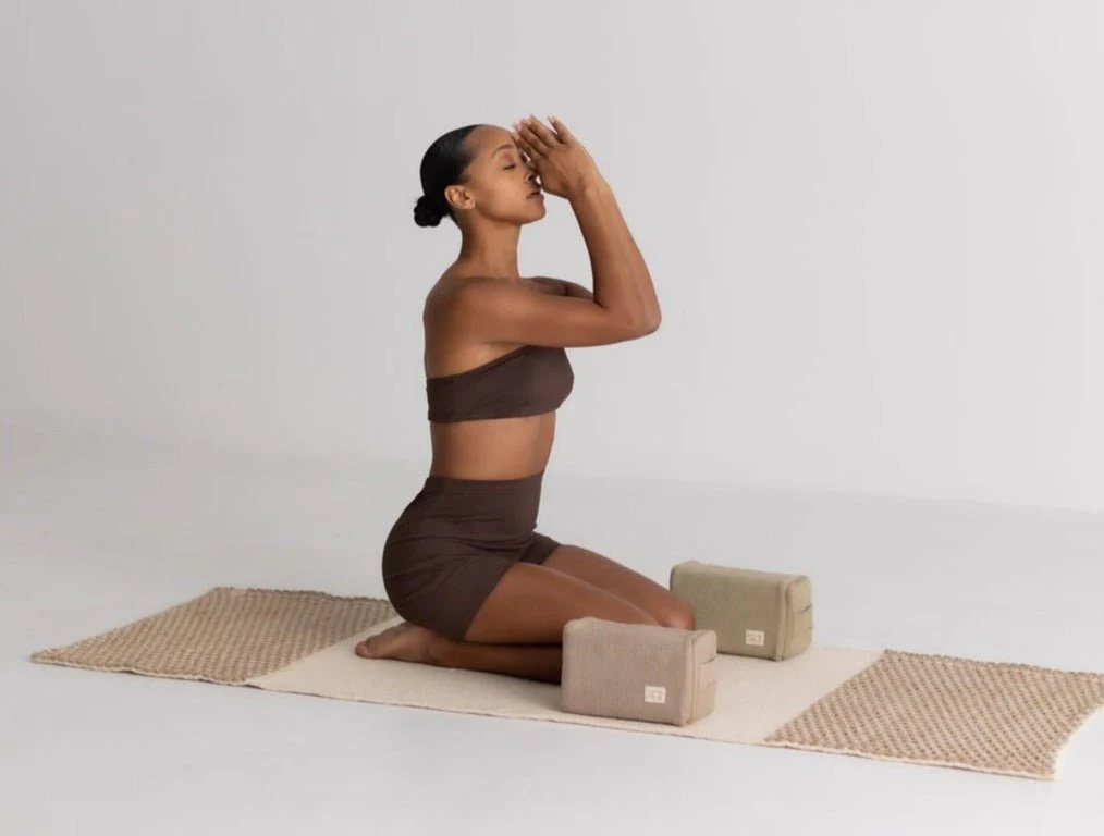 Diamond Yoga Mat - Clay & Cream 7mm - Image 7