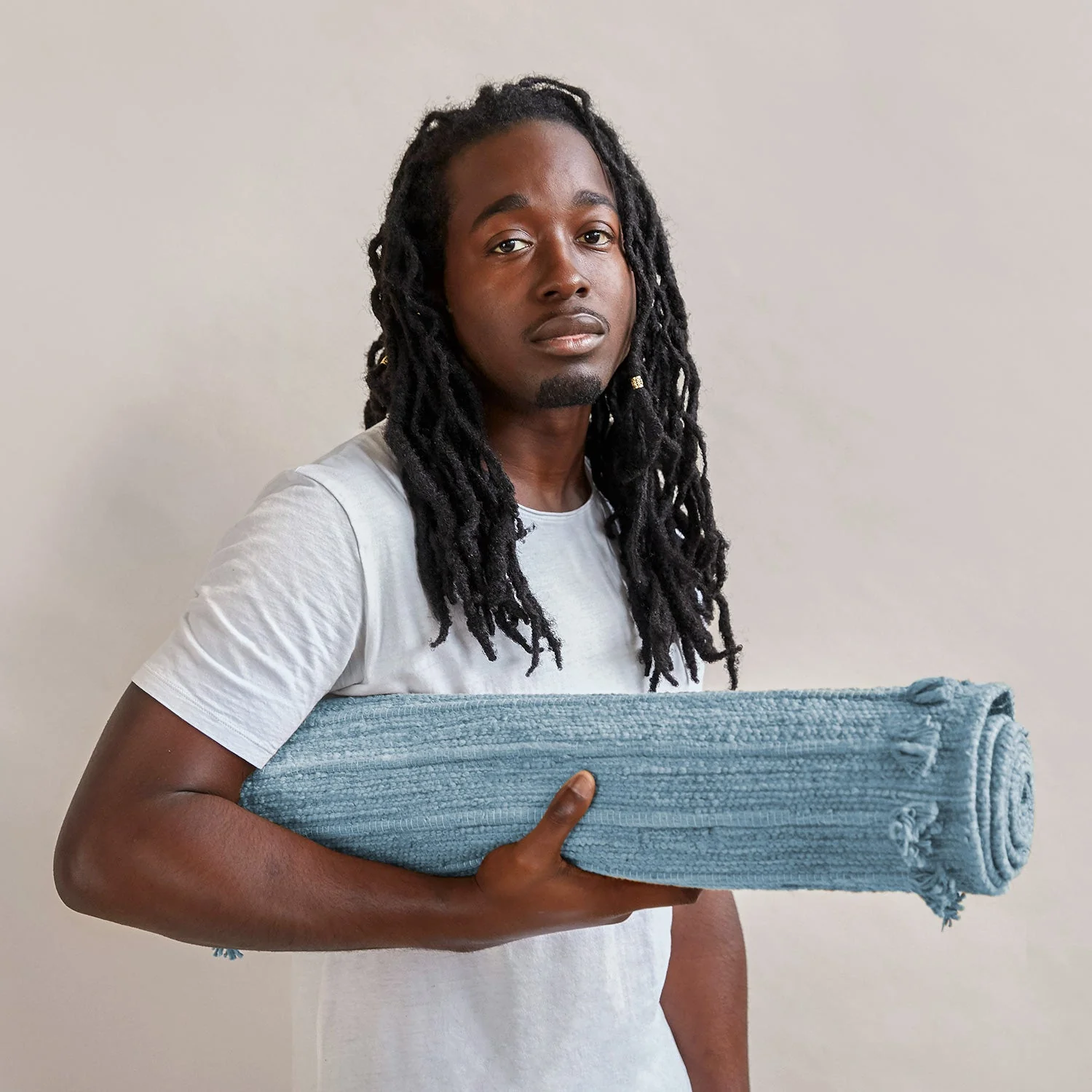 Indigo Moon - Naturally Dyed Herbal Yoga Mat - Image 4