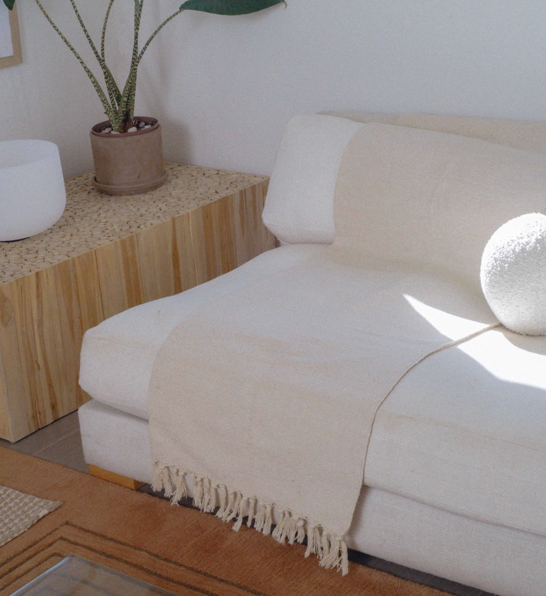 Organic Cotton Yoga Blanket - Naturally Dyed - Image 5