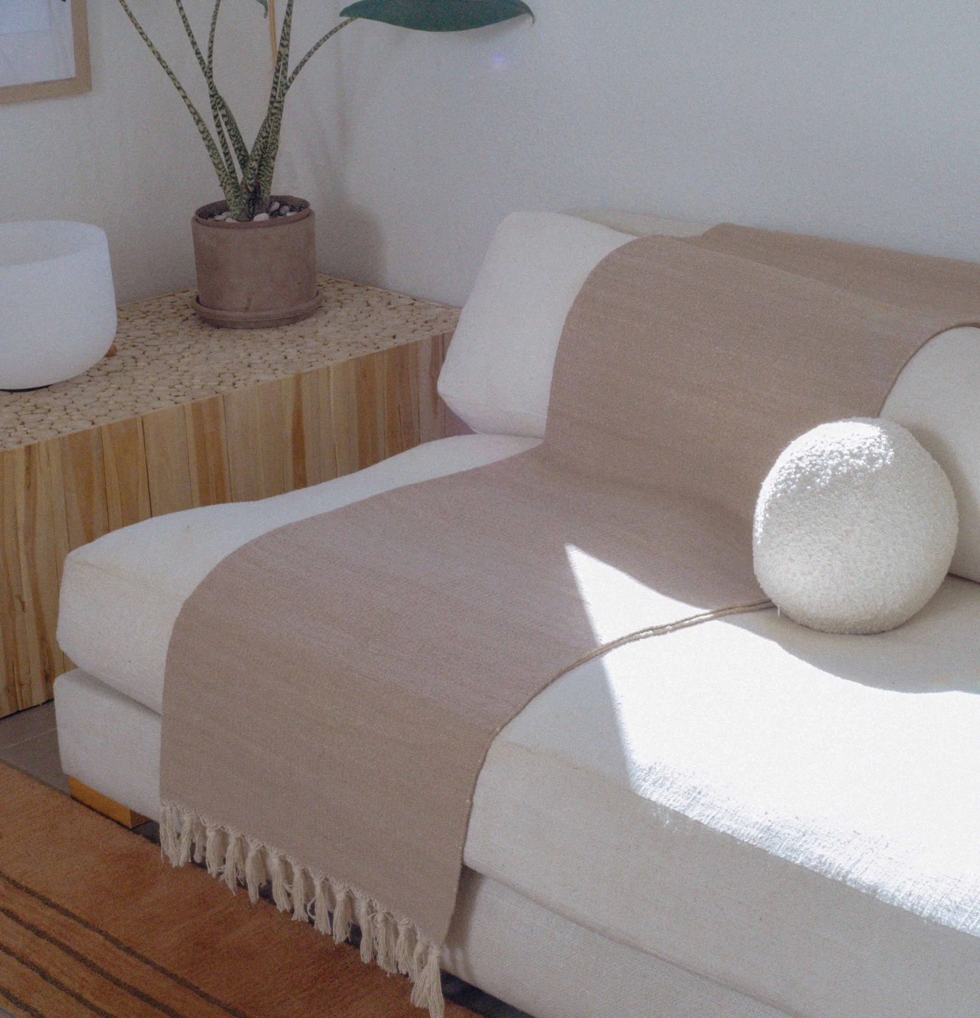 Organic Cotton Yoga Blanket - Naturally Dyed - Image 6