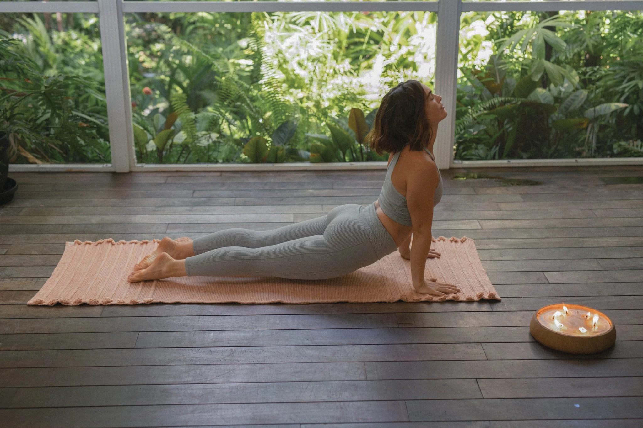 Rose Quartz - Naturally Dyed Herbal Yoga Mat - Image 4
