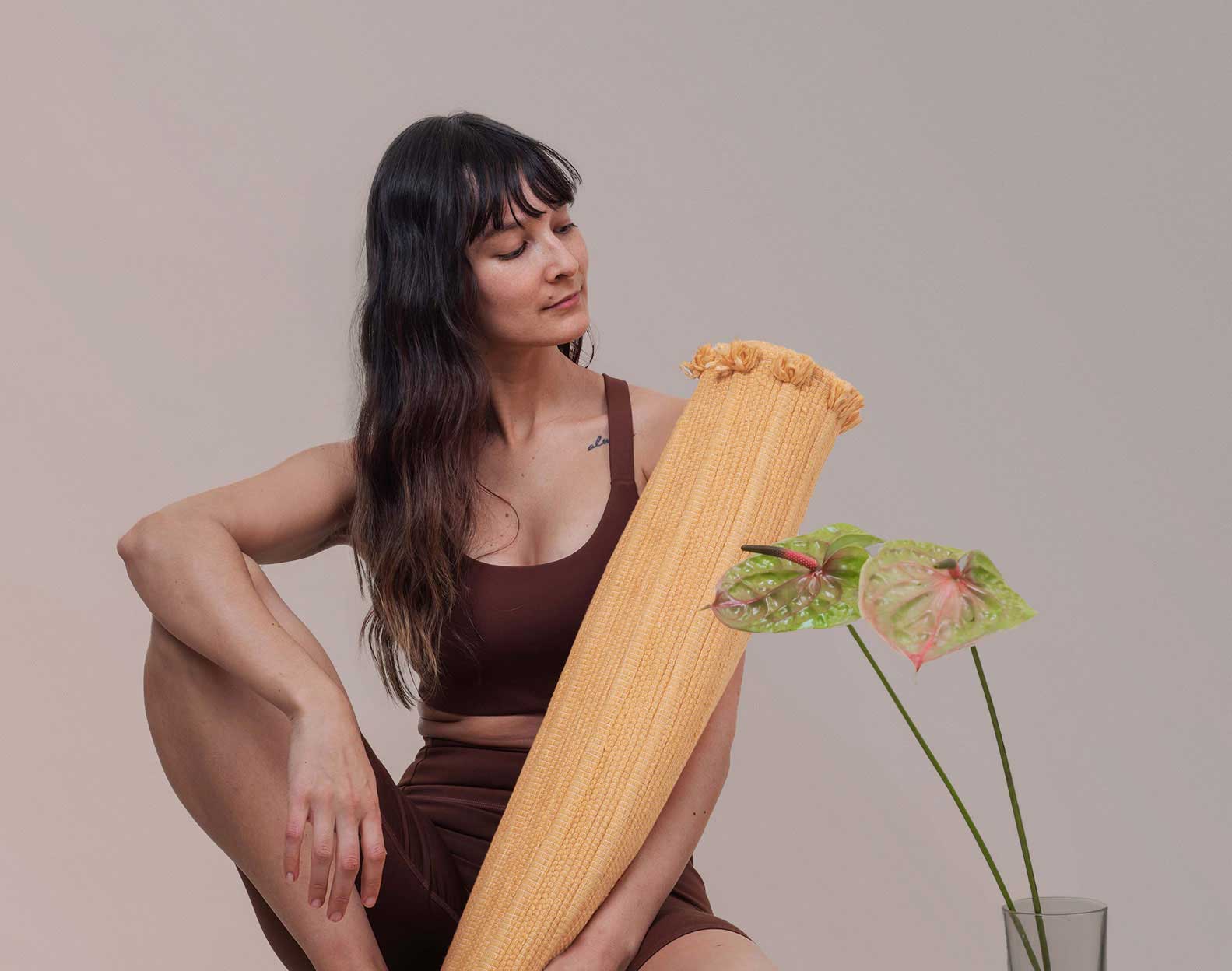 Sunstone - Naturally Dyed Herbal Yoga Mat - Image 3