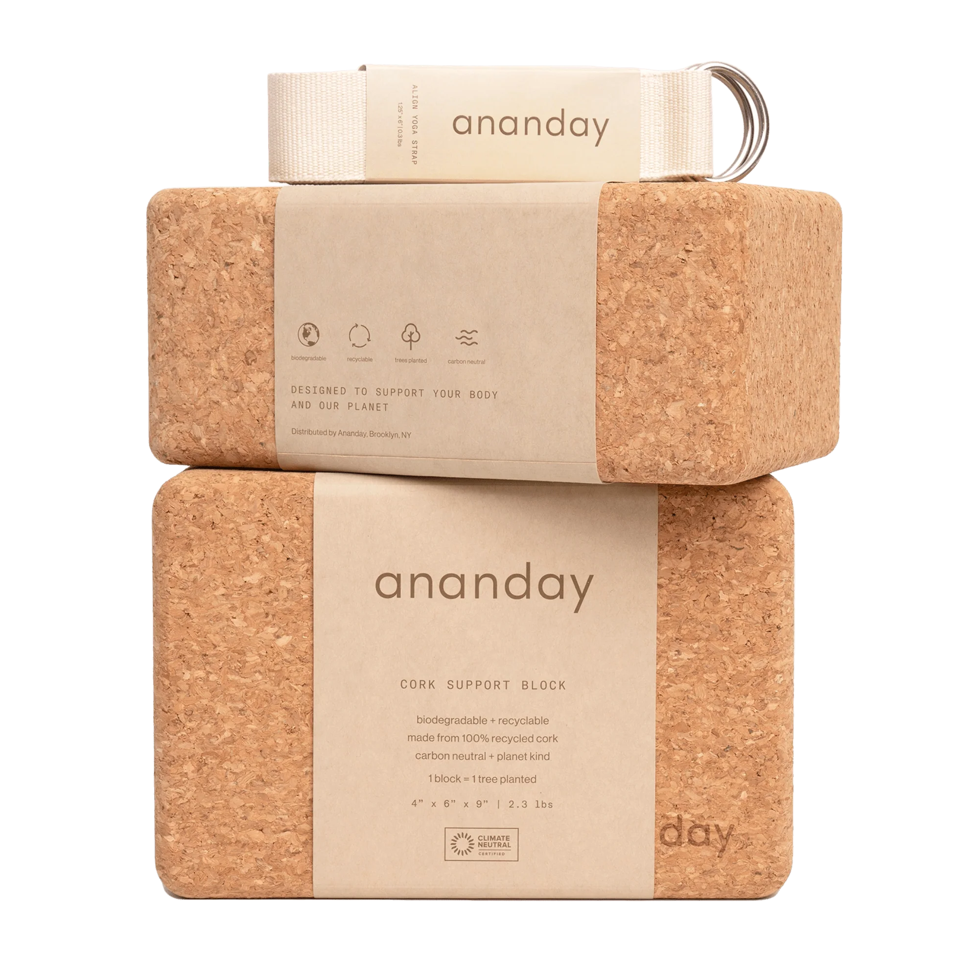 Yoga Block + Strap Set - Image 2